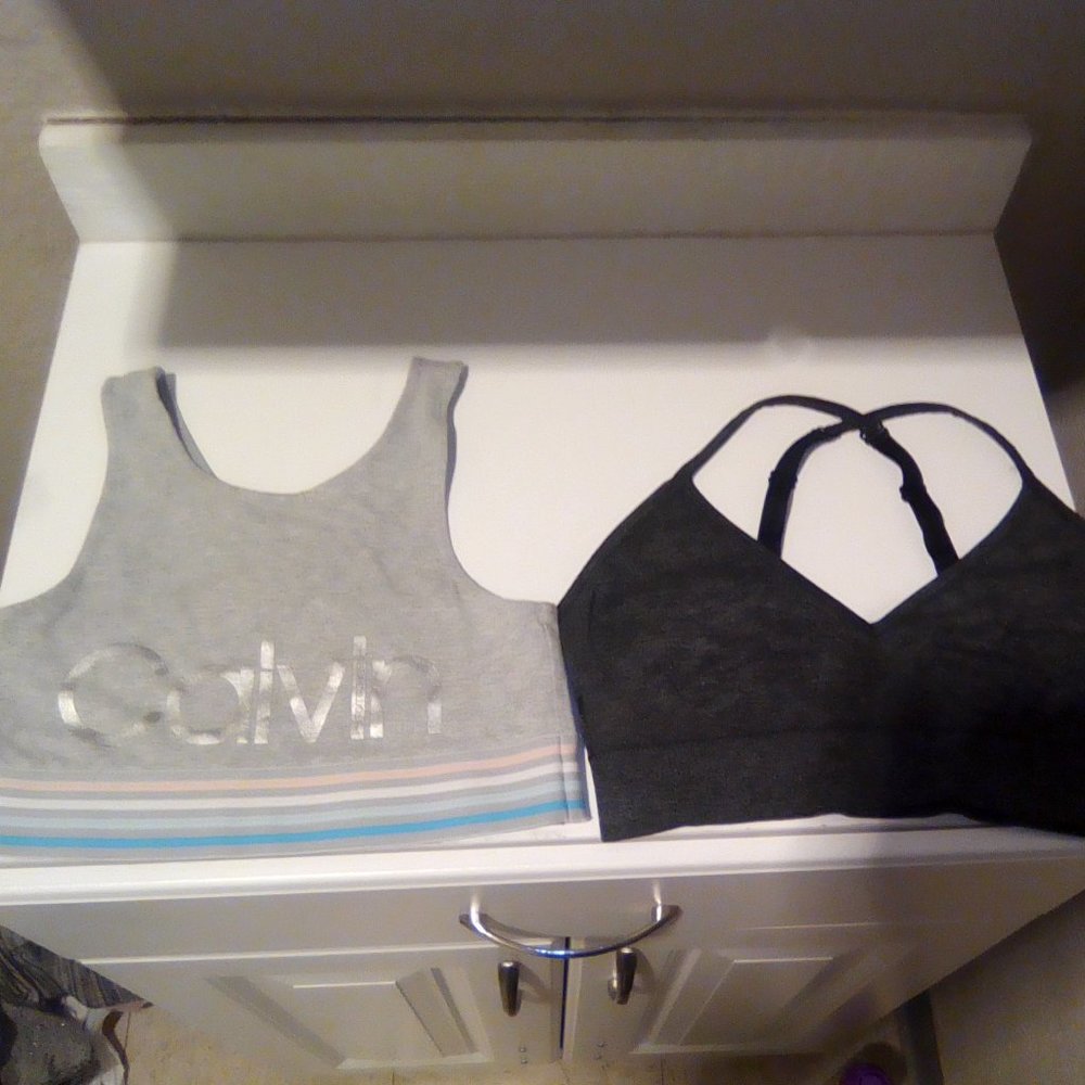 2 Girls M Calvin Klein Sports Bra & A Razorback Secret Treasures Bralette 3/$10